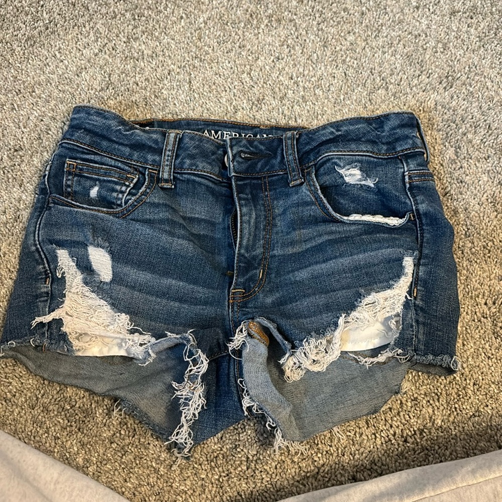 american eagle next level jean shorts size 4
